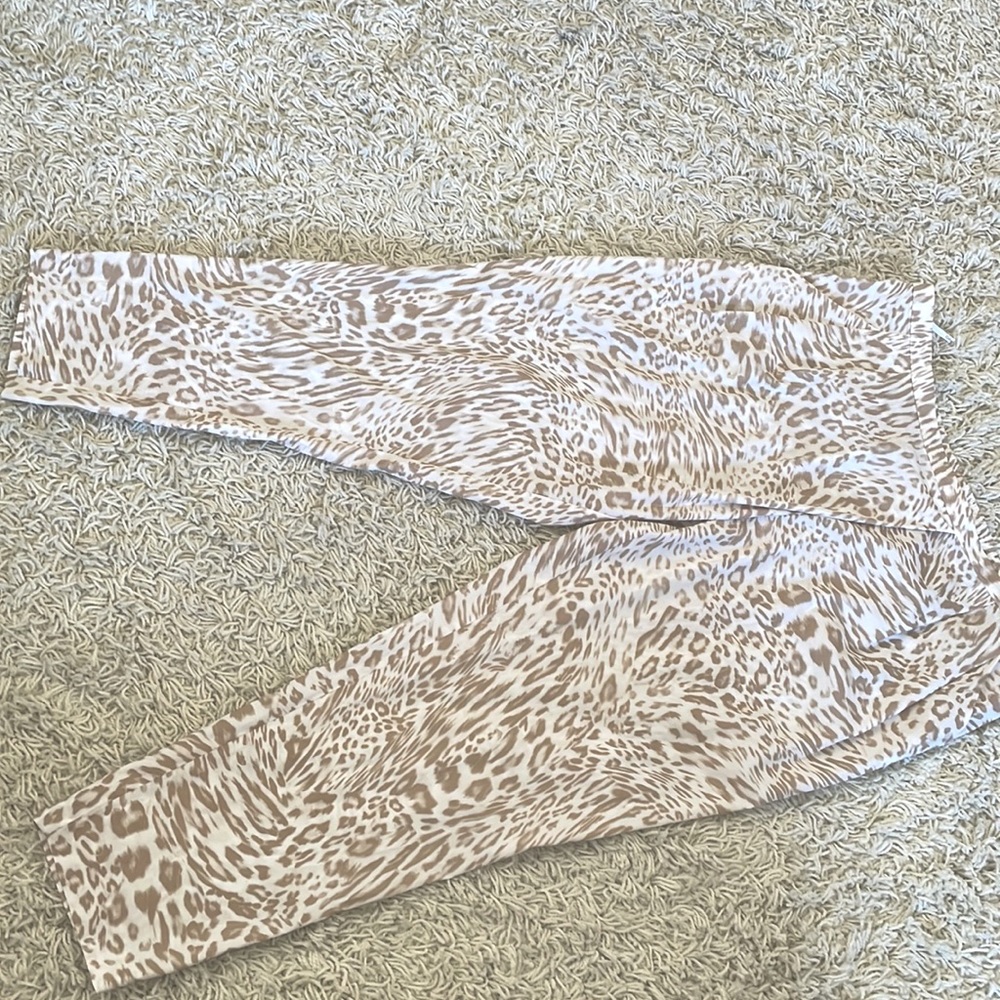 Brown and white dressy pants (new)